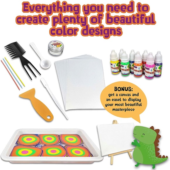 Toys Water Marbling Paint Kit For Kids Great Creative Craft Kit Art Set Poshmark